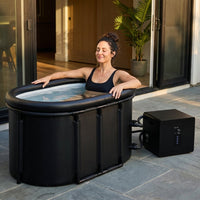1/3HP Ice Bath Chiller & 148Gal Cold Plunge Tub Bundle | Cold Plunge Chiller with Built-In Pump & Filter, Insulated Ice Bath Tub for Cold Therapy, Recovery, Muscle Relaxation — Lifestyle