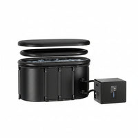 1/3HP Ice Bath Chiller & 148Gal Cold Plunge Tub Bundle | Cold Plunge Chiller with Built-In Pump & Filter, Insulated Ice Bath Tub for Cold Therapy, Recovery, Muscle Relaxation