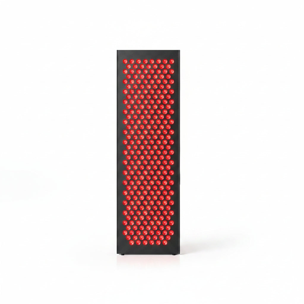 Red Light Therapy Box, 5In1 LED with 630-660-810-830-850, Metal Case, 3 Modes Red Light Panel with Soft Belt, 6 Timing Set - 9 Pulse Modes - 4-Level - Red Light Therapy Panel for Body