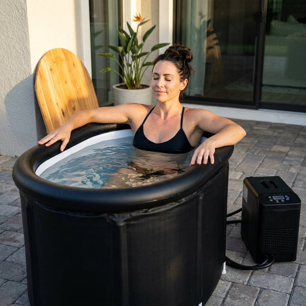 Cold Plunge Tub System Designed for Home Recovery, 1/3HP Chiller, 148 Gallon Insulated Tub, Built-In Pump